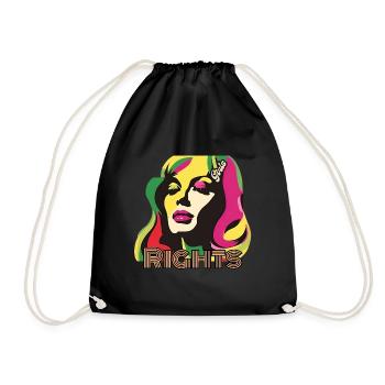 Girls Rights, Oui ! Le filles ont le droit - Sac de sport léger - noir - Devant