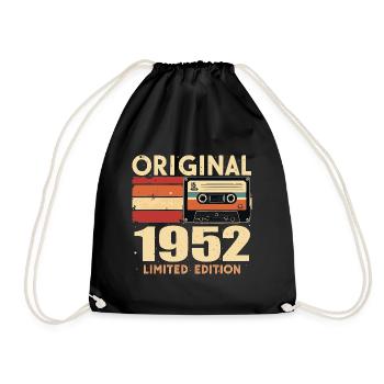 Geburtstag 1952 - Legendär Seit 1952 Geschenk 1952 - Turnbeutel - Schwarz - Vorne