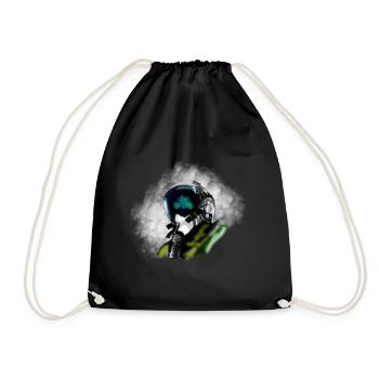Jet Pilot - Drawstring Bag - black - Front