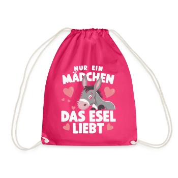 Donkey Donkey Mule Muli - Drawstring Bag - fuchsia - Front