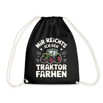Tracteur Agriculteur Agriculteur Tracteur Conducteur de tracteur - Sac de sport léger - noir - Devant