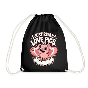 Animal cochon - Sac de sport léger - noir - Devant