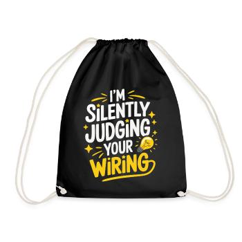 Électricien Électronicien Technicien Artisan Métier Disant - Sac de sport léger - noir - Devant