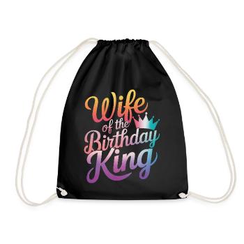 Woman Wife Partner Family Married - Drawstring Bag - black - Front