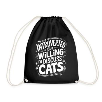 Introverti, antisocial, introverti - Sac de sport léger - noir - Devant