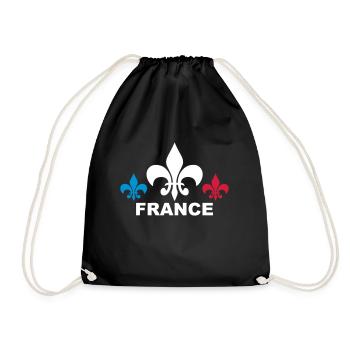 France tricolore - Sac de sport léger - noir - Devant