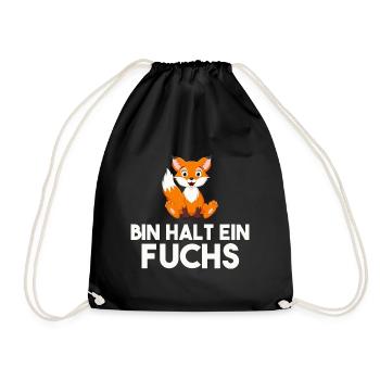 Bin Halt Ein Fuchs - Turnbeutel - Schwarz - Vorne
