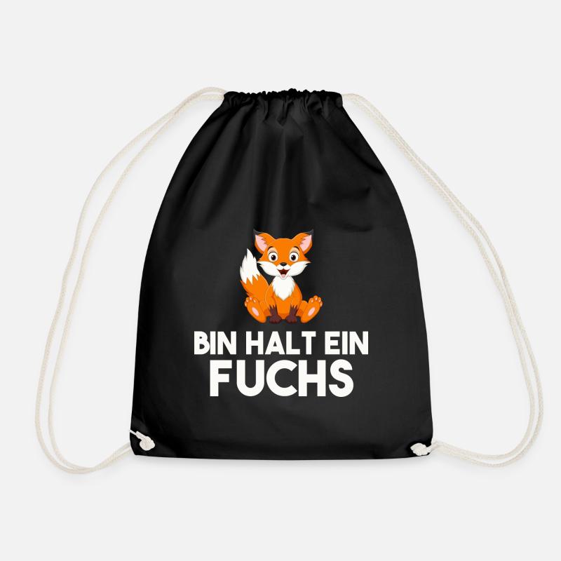 Bin Halt Ein Fuchs - Turnbeutel - Schwarz