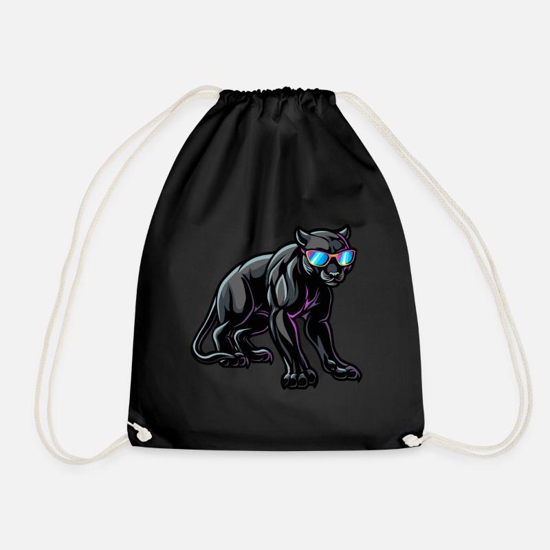 Panther Cool Tier - Turnbeutel - Schwarz