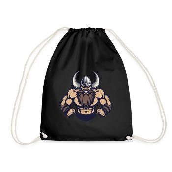 Viking Muscles Musculation - Sac de sport léger - noir - Devant