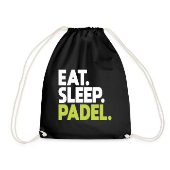 Padel Padel Player Padeltennis Paddle Padel Trainer - Drawstring Bag - black - Front