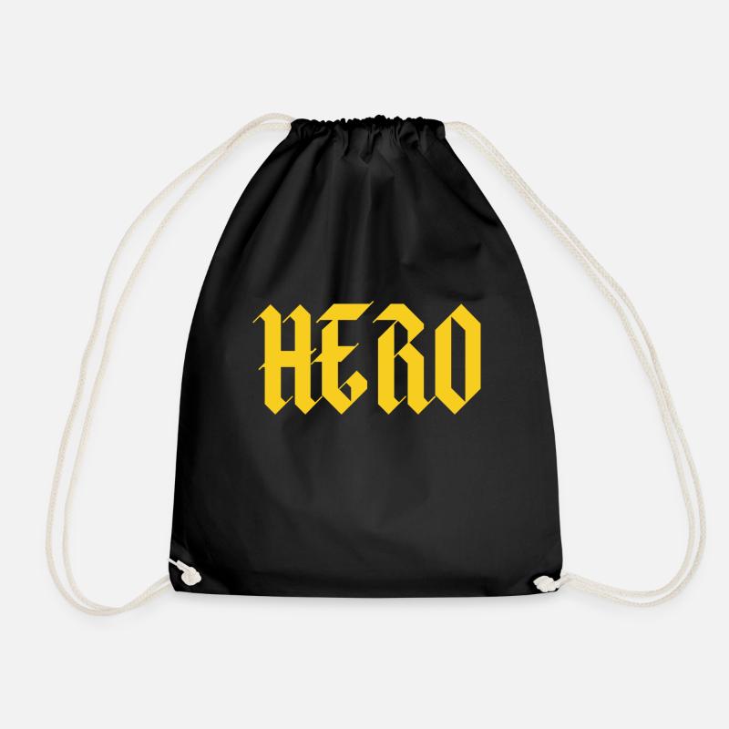 Gothic Hero Text - Turnbeutel - Schwarz