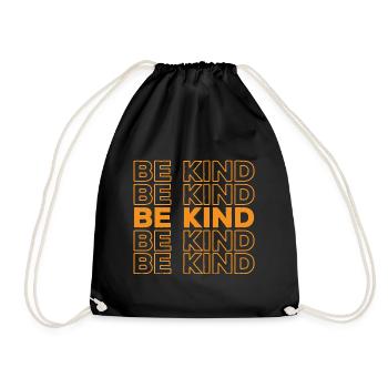 Soyez gentil Motivation Soyez amical Gentil - Sac de sport léger - noir - Devant