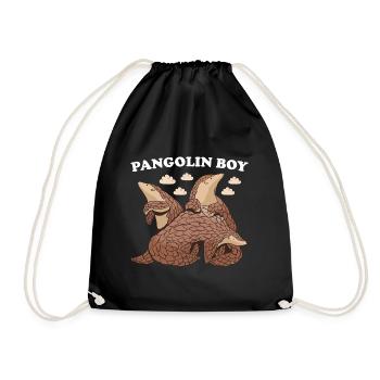 Pangolin Garçon - Sac de sport léger - noir - Devant