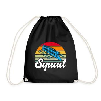 Team Rower Rower Rowing Gift - Drawstring Bag - black - Front