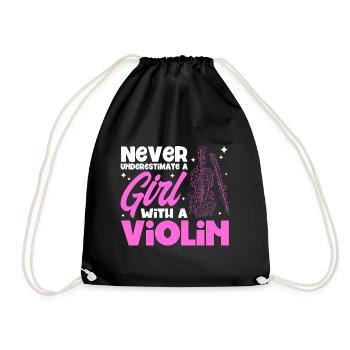 Violoniste Orchestre violoniste Amateur de violon - Sac de sport léger - noir - Devant