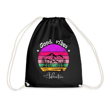 Good vibes adventure - Sac de sport léger - noir - Devant