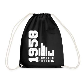 Vintage, 1958, Cadeau d’anniversaire, 1958, 1958 - Sac de sport léger - noir - Devant