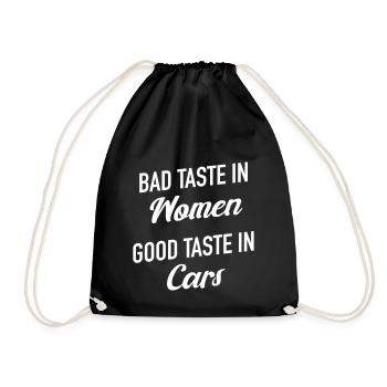 Car fan Car lovers Drivers Car seller Car salesman - Drawstring Bag - black - Front