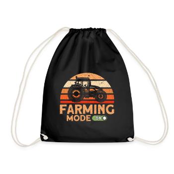 Don d’élevage de bovins à la ferme agricole - Sac de sport léger - noir - Devant