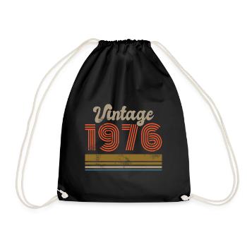 Birthday Vintage 1976 Limited Edition - 1976 - Drawstring Bag - black - Front