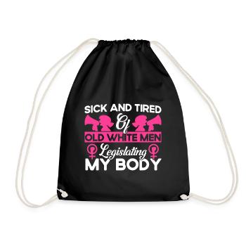 Gender equality Gender equality - Drawstring Bag - black - Front
