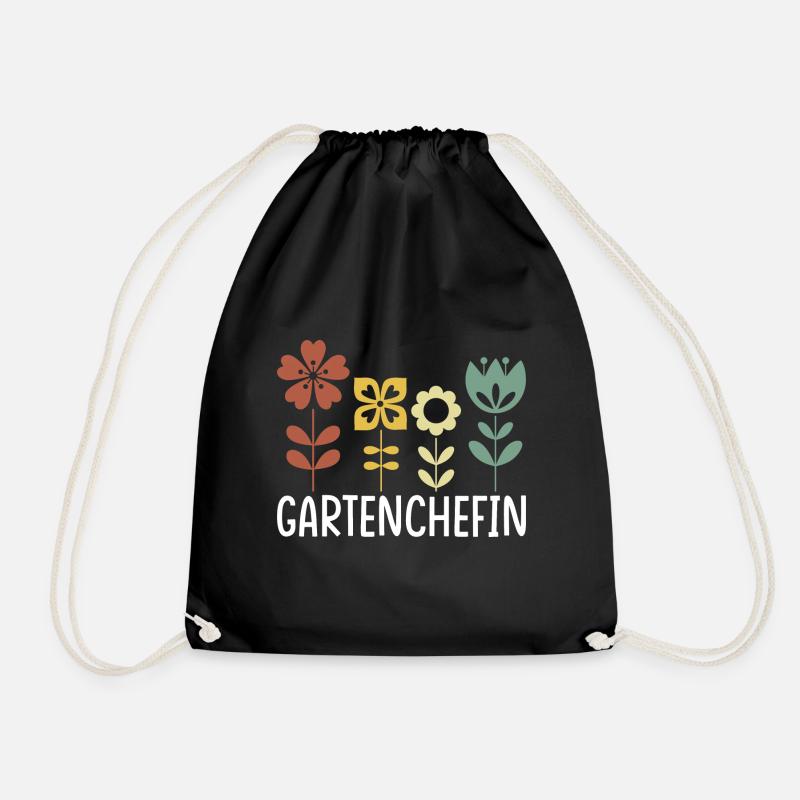 Garten Gartenchefin - Turnbeutel - Schwarz
