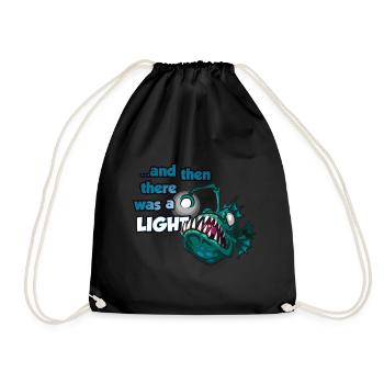 Frogfish Lantern Angler Deep Sea Dicton Comic - Sac de sport léger - noir - Devant
