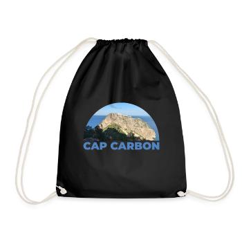 Cap Carbon to Béjaia - Drawstring Bag - black - Front
