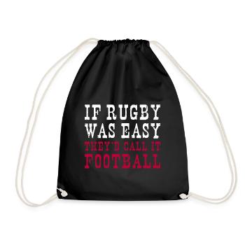 Rugby facile Ils l’appelleraient Football Angleterre Rugby - Sac de sport léger - noir - Devant