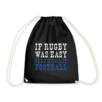 Rugby Easy They'd Call it Football Scotland Rugby - Drawstring Bag - black - Front