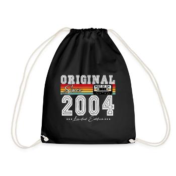 Original 2004 Vintage Vintage Anniversaire Rétro - Sac de sport léger - noir - Devant