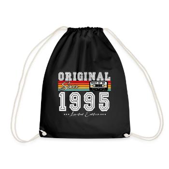 1995 Vintage Born Vintage Rétro Anniversaire - Sac de sport léger - noir - Devant