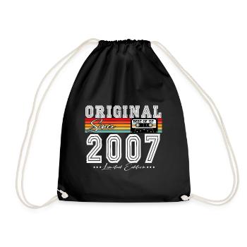 2007 Vintage Born Vintage Rétro Anniversaire - Sac de sport léger - noir - Devant