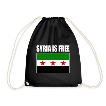Drapeau de la Syrie - Sac de sport léger - noir - Devant
