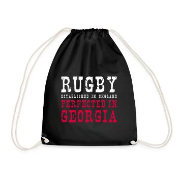 Rugby perfectionné en Géorgie Rugby - Sac de sport léger - noir - Devant