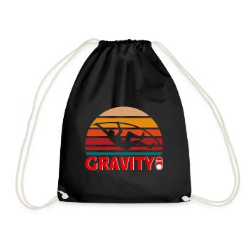 Athletics Jumping Pole Vault Gift - Drawstring Bag - black - Front