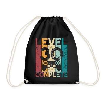 30 anniversaire Niveau 30 Cadeau complet de 30 ans - Sac de sport léger - noir - Devant