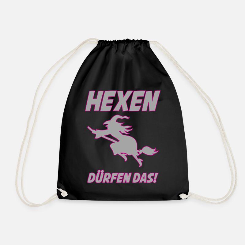 Hexen duerfen das | Farben änderbar - Turnbeutel - Schwarz