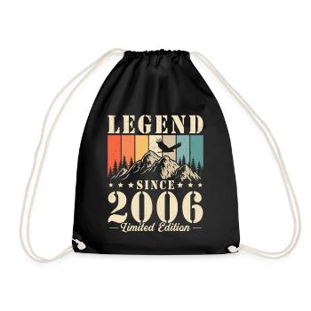 Légende depuis 2006 Vintage cadeau d’anniversaire - Sac de sport léger - noir - Devant
