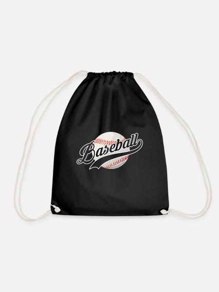 Baseball Teamsport Mannschaft Sport - Turnbeutel - Schwarz
