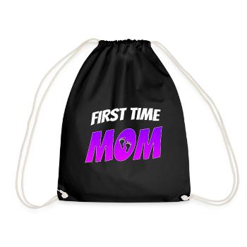 Maman Mère Enceinte - Sac de sport léger - noir - Devant