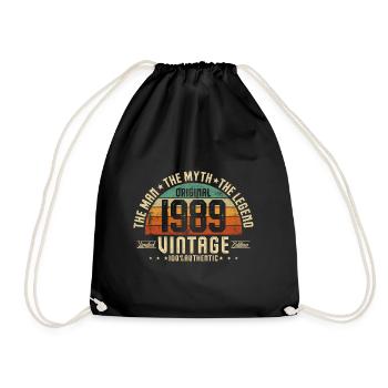 1989 Vintage Born Man Myth Legend - Sac de sport léger - noir - Devant