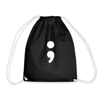 Prévention du suicide, sensibilisation à la dépression - Sac de sport léger - noir - Devant