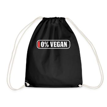 Végétalien végétalien - Sac de sport léger - noir - Devant