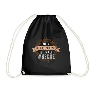 Pen and Paper W20 Mittelalter Geschenk - Turnbeutel - Schwarz - Vorne