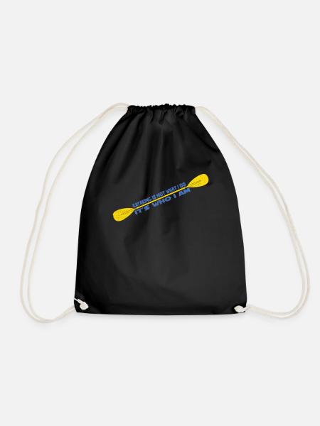 Kayak kayak Tshirt Kayak - Sac de sport léger - noir