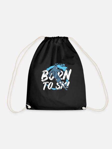 Born to Skier - Sac de sport léger - noir