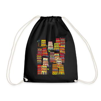 La Havane, Cuba - Sac de sport léger - noir - Devant