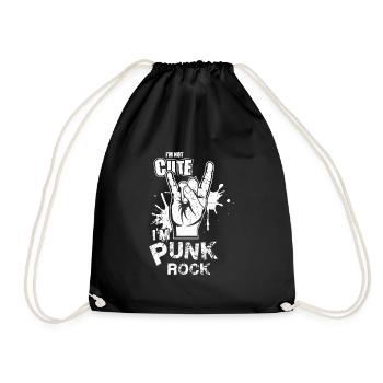 Süßer Punk-Rock - Turnbeutel - Schwarz - Vorne